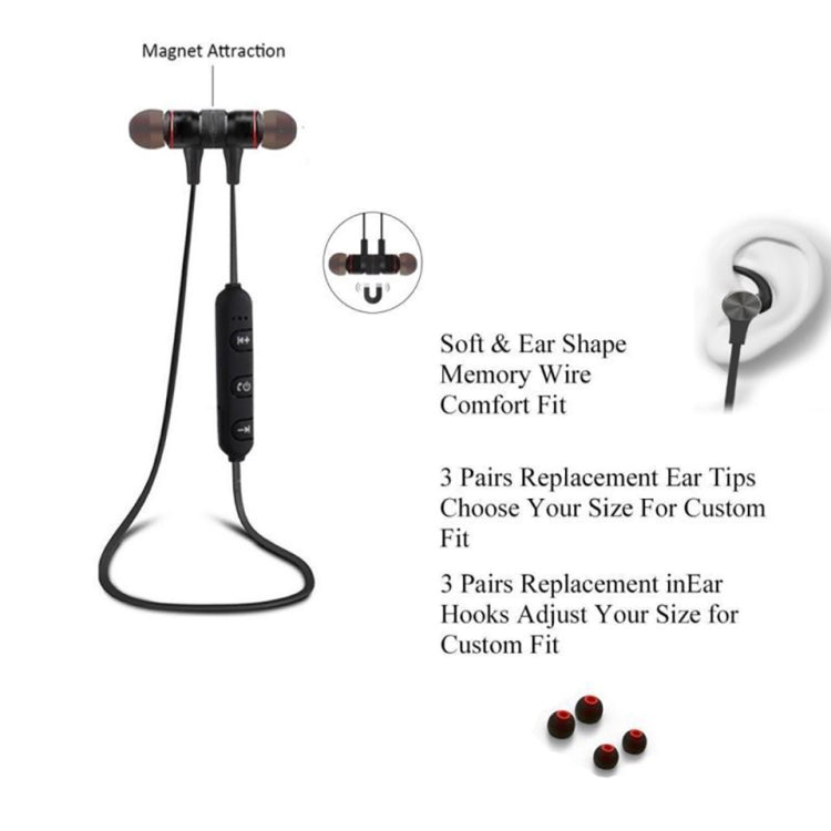 Tai nghe Bluetooth không dây MoreBlue S07 kim loại từ tính âm thanh nổi bass tai nghe thể thao không dây có mic