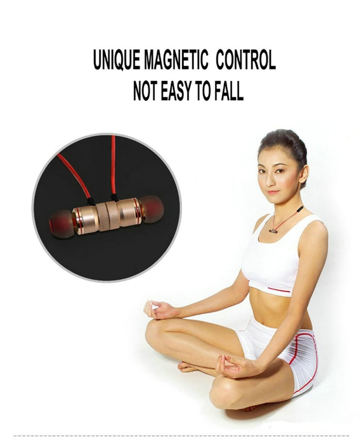 Tai nghe Bluetooth không dây MoreBlue S07 kim loại từ tính âm thanh nổi bass tai nghe thể thao không dây có mic