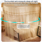 Màn chống muỗi sàn ống thép không gỉ ba cửa hình chữ U, ống dày 25mm kích thước 1.2x2.0m, 1.5x2.0m, 1.8x2.0m, 1.8x2.2m, 2.0x2.2m, ống siêu dày 32mm kích thước 1.2x2.0m, 1.5x2.0m, 1.8x2.0m