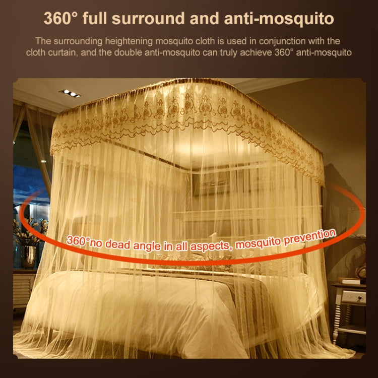 Màn chống muỗi ba cửa kéo được ray dẫn hướng hình chữ U, 120x200 cm, 150x200 cm, 180x200 cm, 180x220 cm, 200x220 cm