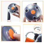 Portable Tote In Pouch Reusable Folding Carabiner Shopping Bag