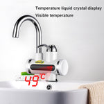 Máy nước nóng bếp 220V không bình chứa, vòi nước nóng điện tử có hiển thị nhiệt độ, nước từ dưới lên, nước từ bên hông