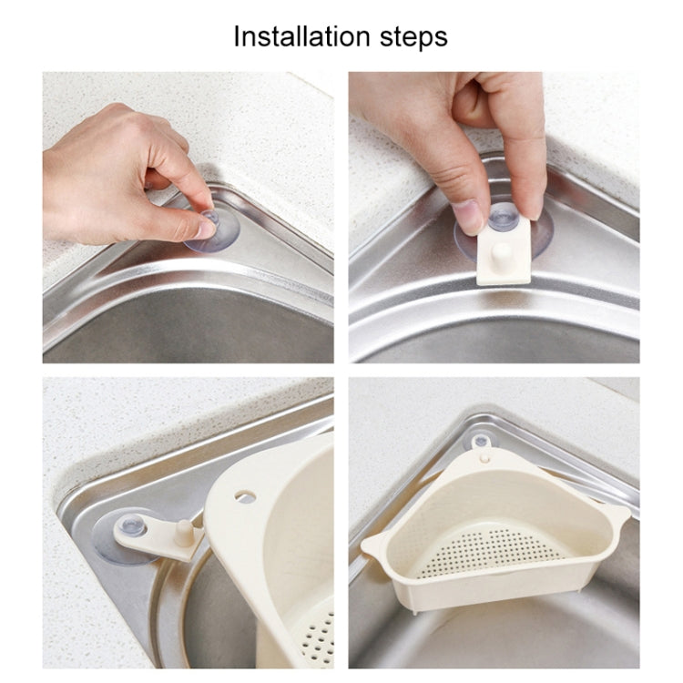 Giá để rau củ nhà bếp, giá để chậu rửa, giá để ráo nước, giá treo hình tam giác, khay treo không cần khoan
