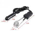 Máy Đun Nước Ngâm Điện 12V/24V Di Động Dùng Cho Xe Ô Tô, Du Lịch, Cắm Trại, Dã Ngoại, 12V, 24V