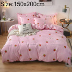 Bộ ga trải giường bốn món vải cotton đơn giản, 150x200cm