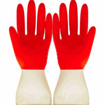 1 đôi găng tay rửa nhà hai màu dùng trong gia đình, làm việc nhà, giặt giũ, rửa bát, găng tay latex, size S, M, L, XL