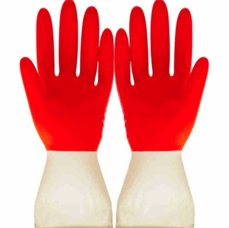 1 đôi găng tay rửa nhà hai màu dùng trong gia đình, làm việc nhà, giặt giũ, rửa bát, găng tay latex, size S, M, L, XL