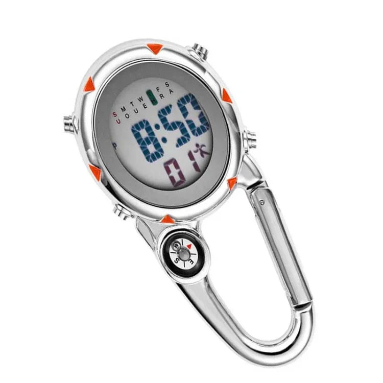 Đồng hồ leo núi đa năng móc thép không gỉ, Đồng hồ móc thép không gỉ (Cam), Đồng hồ móc thép không gỉ (Xanh dương), Đồng hồ móc thép không gỉ (Vàng), Đồng hồ móc thép không gỉ (Đỏ)