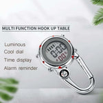 Đồng hồ leo núi đa năng móc thép không gỉ, Đồng hồ móc thép không gỉ (Cam), Đồng hồ móc thép không gỉ (Xanh dương), Đồng hồ móc thép không gỉ (Vàng), Đồng hồ móc thép không gỉ (Đỏ)