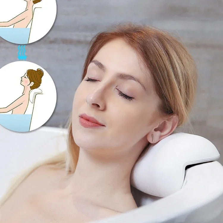 Gối bồn tắm massage chống thấm nước tự dính đa năng, gối bồn tắm massage