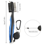 Bộ cọ vệ sinh khe bóng gậy golf, ZY-0021 cọ xanh dương, ZY-0021 cọ đen, ZY-0021 cọ xanh lá, ZY-0021 cọ đỏ, ZY-0021 cọ cam