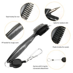 Bộ cọ vệ sinh khe bóng gậy golf, ZY-0021 cọ xanh dương, ZY-0021 cọ đen, ZY-0021 cọ xanh lá, ZY-0021 cọ đỏ, ZY-0021 cọ cam