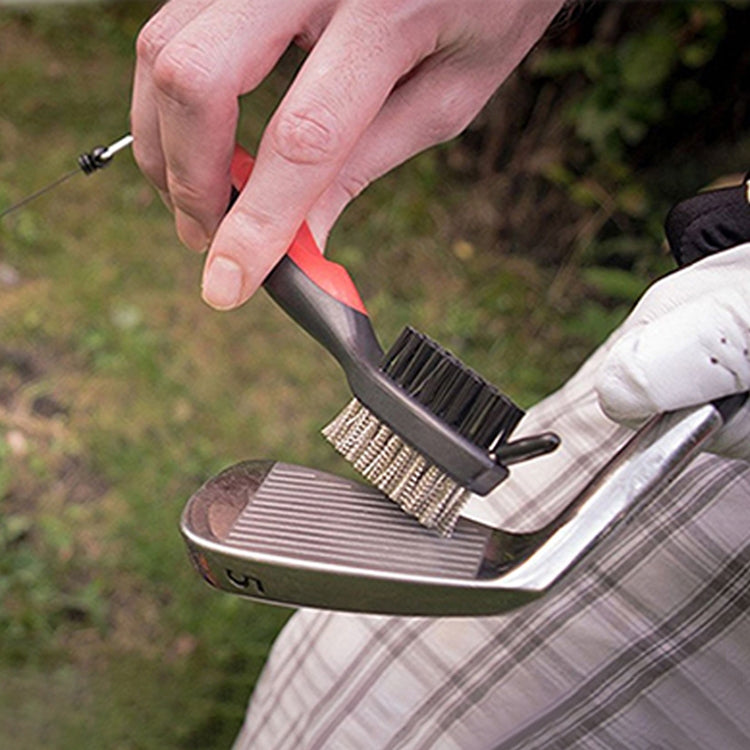 Bộ cọ vệ sinh khe bóng gậy golf, ZY-0021 cọ xanh dương, ZY-0021 cọ đen, ZY-0021 cọ xanh lá, ZY-0021 cọ đỏ, ZY-0021 cọ cam