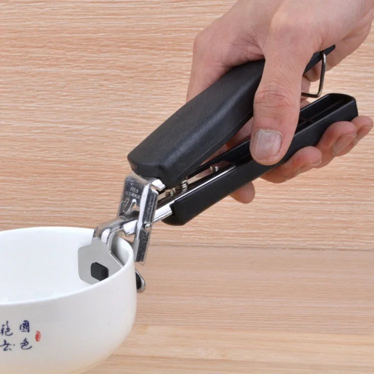 Kẹp tay cầm nồi chảo chống nóng chống bỏng cho cắm trại dã ngoại, kẹp gắp bát màu đen