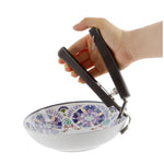 Kẹp tay cầm nồi chảo chống nóng chống bỏng cho cắm trại dã ngoại, kẹp gắp bát màu đen