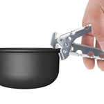 Tay cầm kẹp nồi chảo cắm trại, tay cầm kẹp bát, dụng cụ nấu ăn ngoài trời, bộ đồ ăn chống nóng, tay cầm kẹp nồi chảo, giá đỡ tay cầm, dã ngoại tại nhà