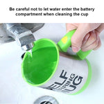 Cốc tự khuấy điện tự động 400ml, cốc pha cà phê sữa, cốc trộn nước ép thông minh bằng thép không gỉ