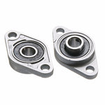 2 bộ vòng bi kim cương vỏ hợp kim kẽm mini cho máy in 3D, phụ kiện đa năng, KFL08 (đường kính trong 8), KFL000 (đường kính trong 10), KFL001 (đường kính trong 12)
