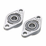 2 bộ vòng bi kim cương vỏ hợp kim kẽm mini cho máy in 3D, phụ kiện đa năng, KFL08 (đường kính trong 8), KFL000 (đường kính trong 10), KFL001 (đường kính trong 12)