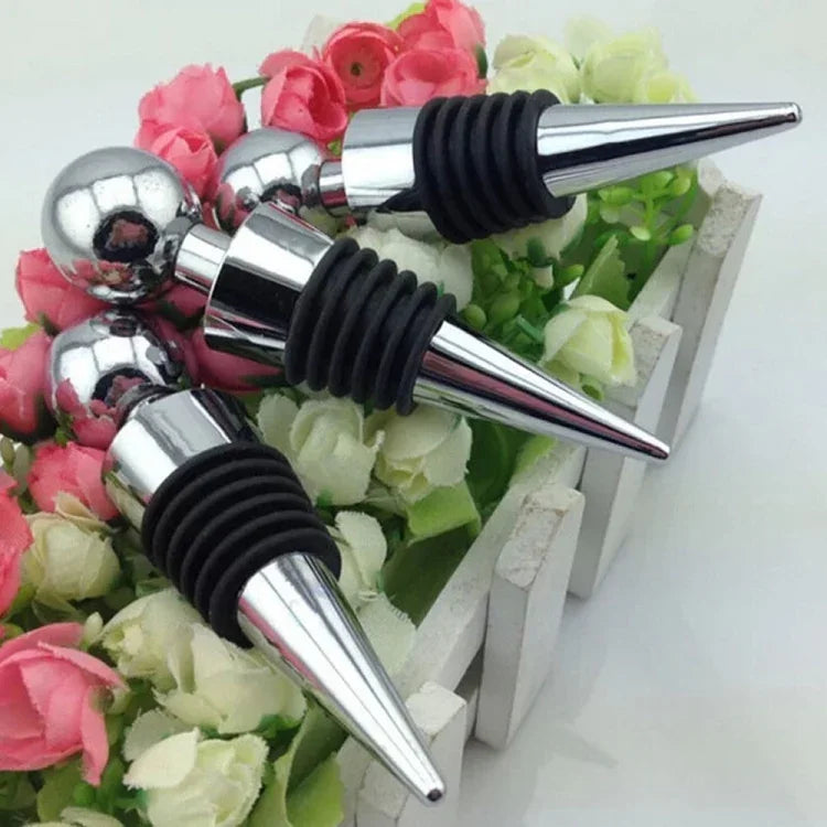 2 cái nút chai rượu vang đỏ tái sử dụng hút chân không, hình tròn