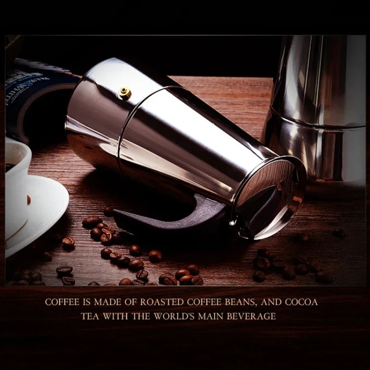 Ấm Pha Cà Phê Moka Bằng Thép Không Gỉ Có Bộ Lọc