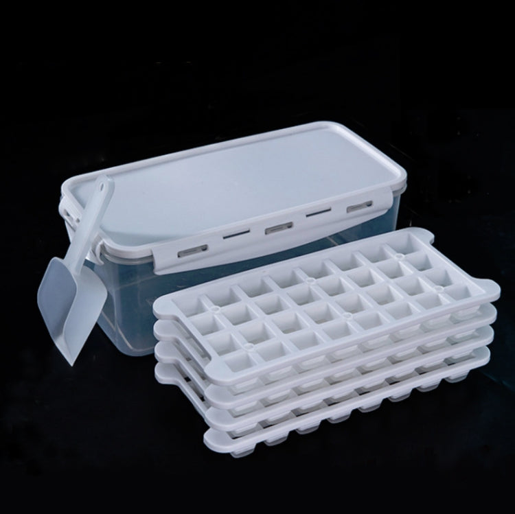 Hộp Đá Silicone Gia Đình Có Nắp Khuôn Đá Viên Lưới Đá Tủ Lạnh Làm Đá Nhanh Giao Màu Ngẫu Nhiên, 64 Ô, 96 Ô, 128 Ô
