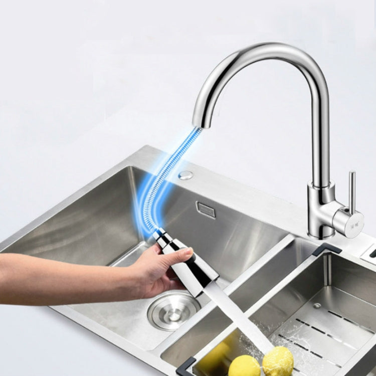 Vòi Rút Nhà Bếp Nóng Lạnh Thép Không Gỉ 304 Có Thể Kéo Ra Xoay Được, Đồng Mạ Điện, Thép Không Gỉ Màu Đen, Mạ 304, Mạ Đồng + Chặn Nước