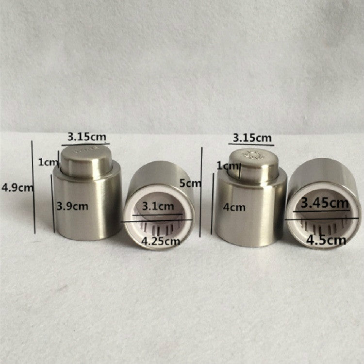 Nút Chặn Rượu Đỏ Thép Không Gỉ Đẩy, Nút Chặn Rượu Đỏ, Nút Chặn Rượu Không Chữ, Nút Chặn Champagne, Nút Chặn Champagne Không Chữ
