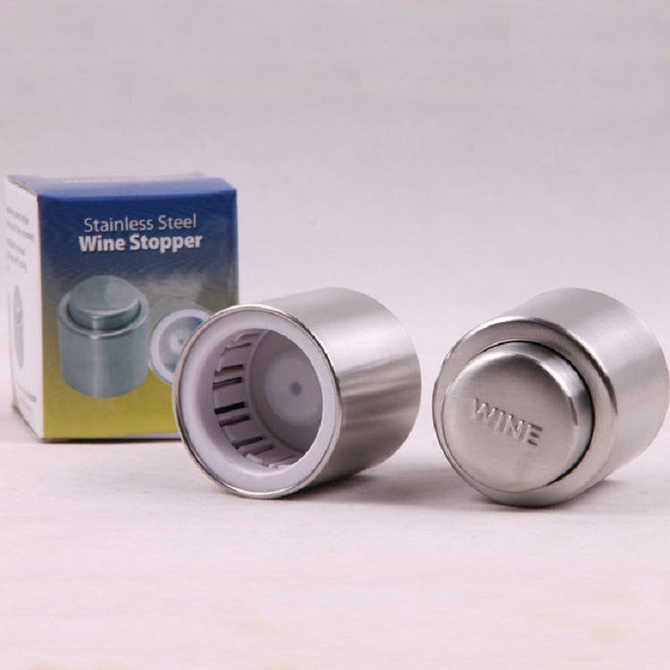 Nút Chặn Rượu Đỏ Thép Không Gỉ Đẩy, Nút Chặn Rượu Đỏ, Nút Chặn Rượu Không Chữ, Nút Chặn Champagne, Nút Chặn Champagne Không Chữ