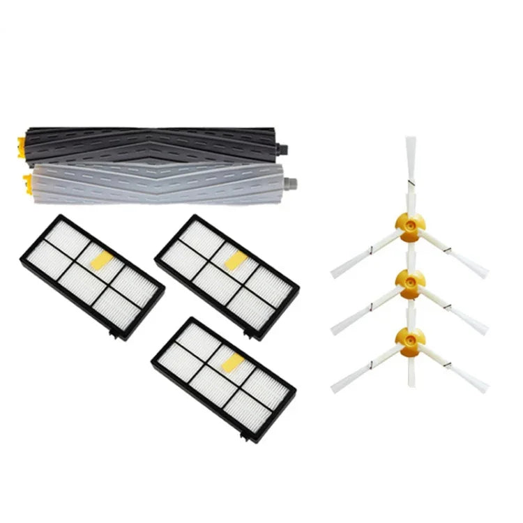 Phụ kiện robot quét nhà bộ hút rác & chổi bên lọc Hepa cho iRobot Roomba dòng 800 900 870 880 980, bộ lọc Hepa robot quét nhà
