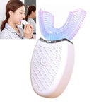 Bàn chải đánh răng điện làm trắng răng miệng hình chữ U tiện lợi
