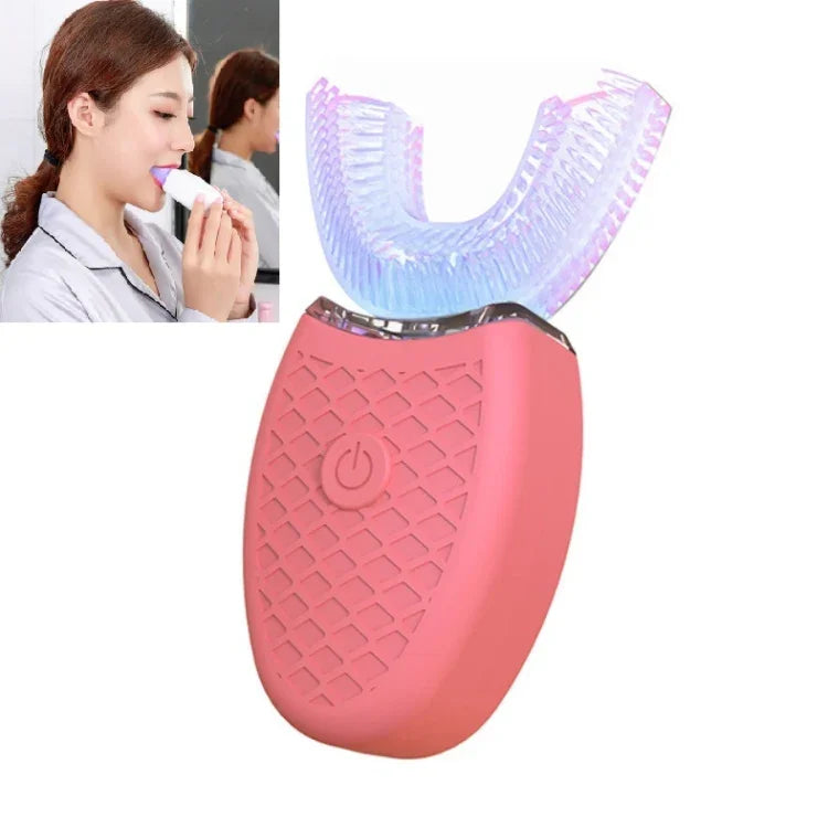 Bàn chải đánh răng điện làm trắng răng miệng hình chữ U tiện lợi