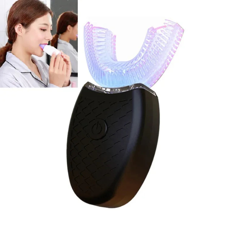 Bàn chải đánh răng điện làm trắng răng miệng hình chữ U tiện lợi