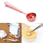 Muỗng Cà Phê Đa Năng Có Kẹp Thép Không Gỉ Đong Trà Cà Phê, Muỗng Cà Phê (Bạc), Muỗng Cà Phê (Vàng), Muỗng Cà Phê (Đen), Muỗng Cà Phê (Vàng Hồng)