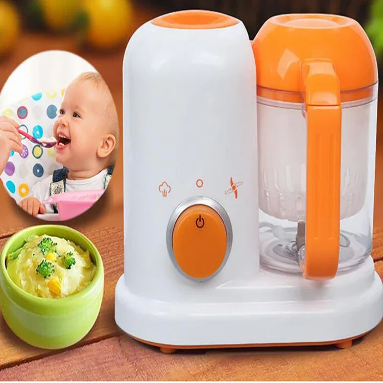 Bộ 2 máy nấu thức ăn bổ sung đa chức năng mini điện cho bé, máy nấu thức ăn bổ sung