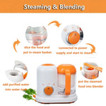 Bộ 2 máy nấu thức ăn bổ sung đa chức năng mini điện cho bé, máy nấu thức ăn bổ sung
