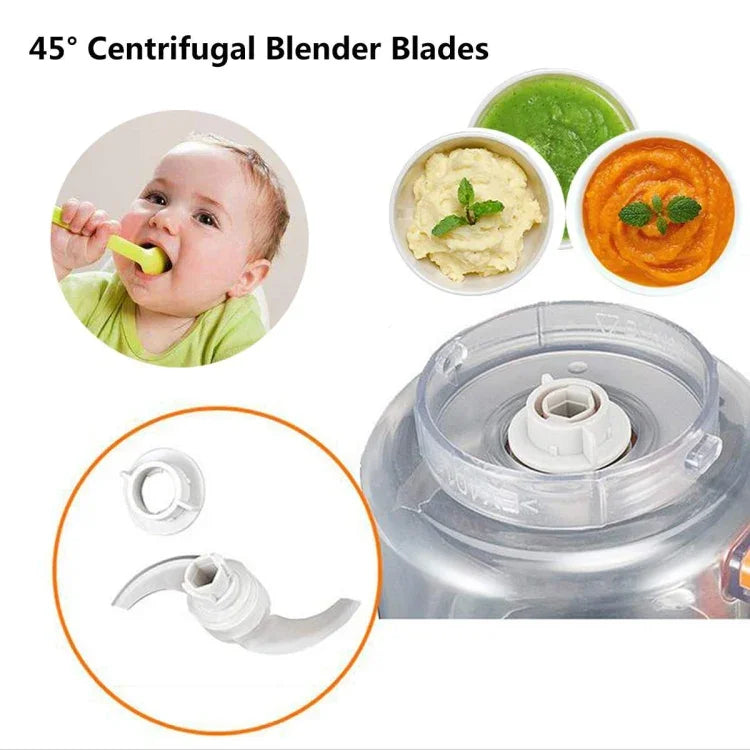 Bộ 2 máy nấu thức ăn bổ sung đa chức năng mini điện cho bé, máy nấu thức ăn bổ sung