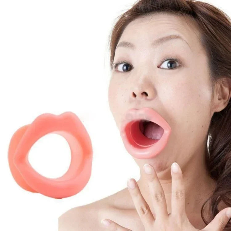 Dụng cụ massage nâng cơ mặt bằng silicone, làm săn chắc cơ miệng, chống lão hóa, chống nhăn