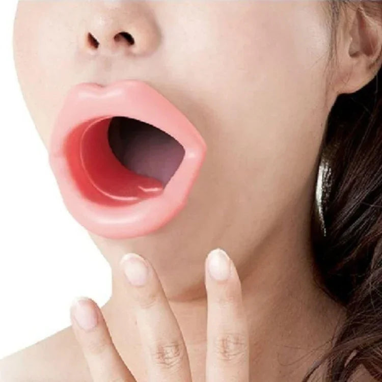 Dụng cụ massage nâng cơ mặt bằng silicone, làm săn chắc cơ miệng, chống lão hóa, chống nhăn