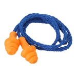 10 cái nút bịt tai mềm bằng silicone có dây, bảo vệ tai tái sử dụng, giảm tiếng ồn