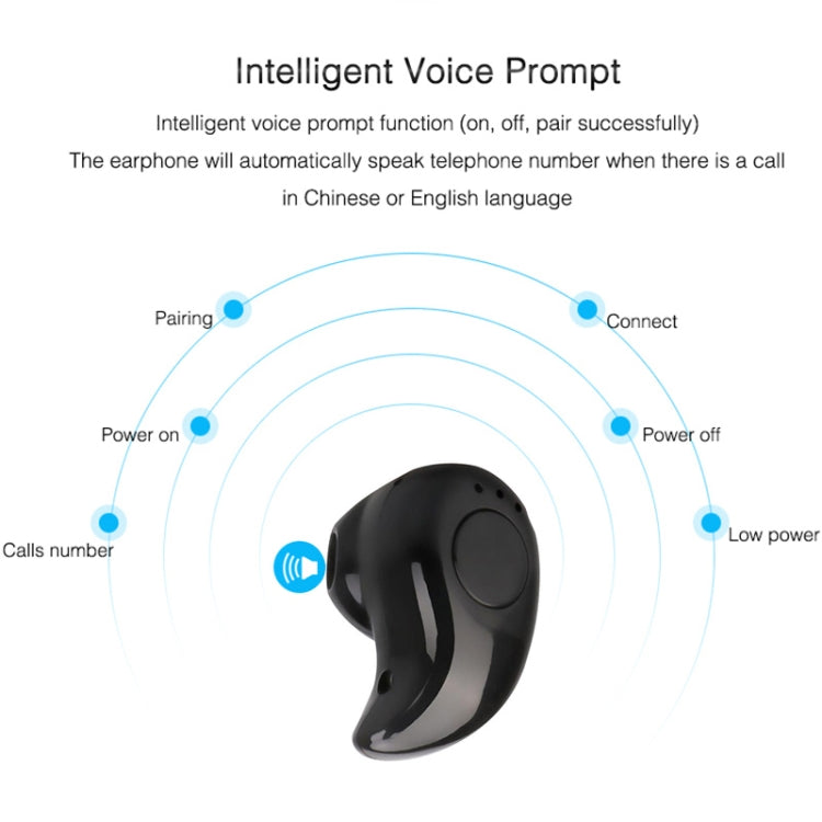 Tai nghe thể thao mini S530 nhét tai không dây Bluetooth có mic cho điện thoại thông minh