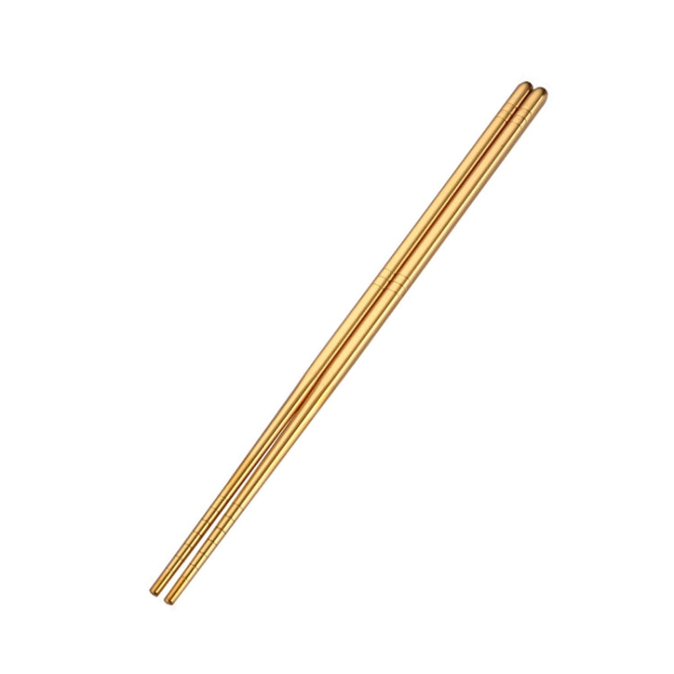 1 Đôi Đũa Kim Loại Màu Sắc Thép Không Gỉ Dùng Lại Dụng Cụ Ăn, Chiều Dài: 23cm