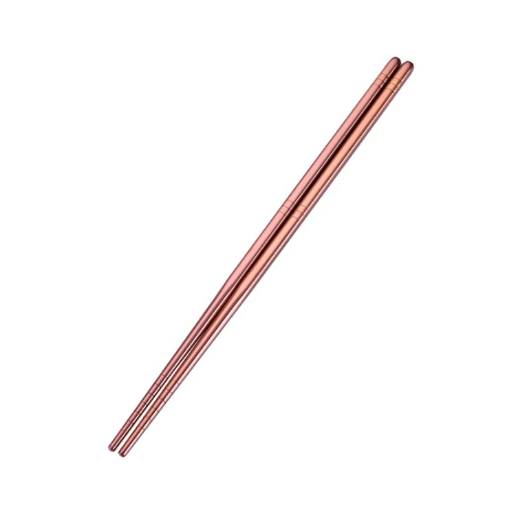 1 Đôi Đũa Kim Loại Màu Sắc Thép Không Gỉ Dùng Lại Dụng Cụ Ăn, Chiều Dài: 23cm
