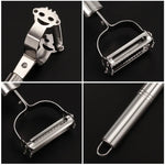 Dụng cụ gọt rau inox đa năng bào đôi, 2 cái dụng cụ bào đôi
