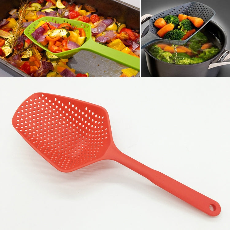 Xẻng lọc nước nhựa chống rò rỉ dùng trong bếp, xẻng đá, rổ lọc