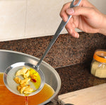 Bộ 2 rổ lọc lưới thép không gỉ dùng trong bếp, lọc dầu và cặn rau, kích thước: 19x7.3x6.2cm, 19x7.3x6.2cm
