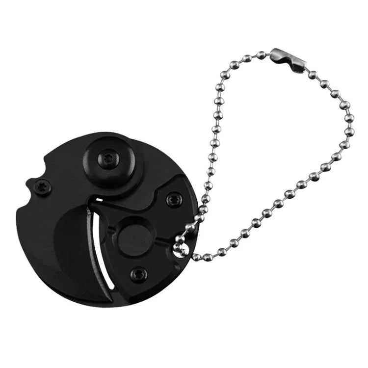 Dao Gấp Mini Di Động Lưỡi Dao Nhỏ Gọn Ngoài Trời Quân Đội Sinh Tồn Móc Khóa Đa Năng Tự Vệ