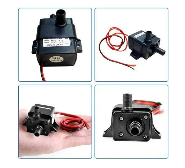 Bơm nước mini chìm không chổi than siêu êm 240L/H, bơm nước mini chìm