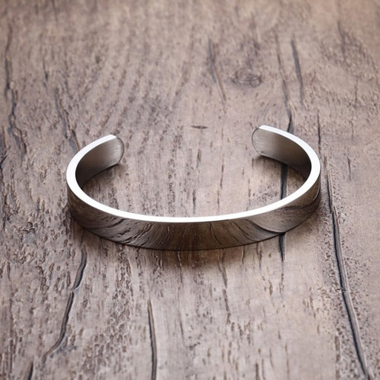 Vòng tay bề mặt thép không gỉ rộng 8mm cho nữ và nam, màu vàng hồng, bạc, đen, vàng