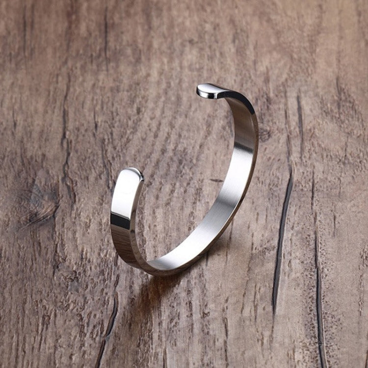 Vòng tay bề mặt thép không gỉ rộng 8mm cho nữ và nam, màu vàng hồng, bạc, đen, vàng